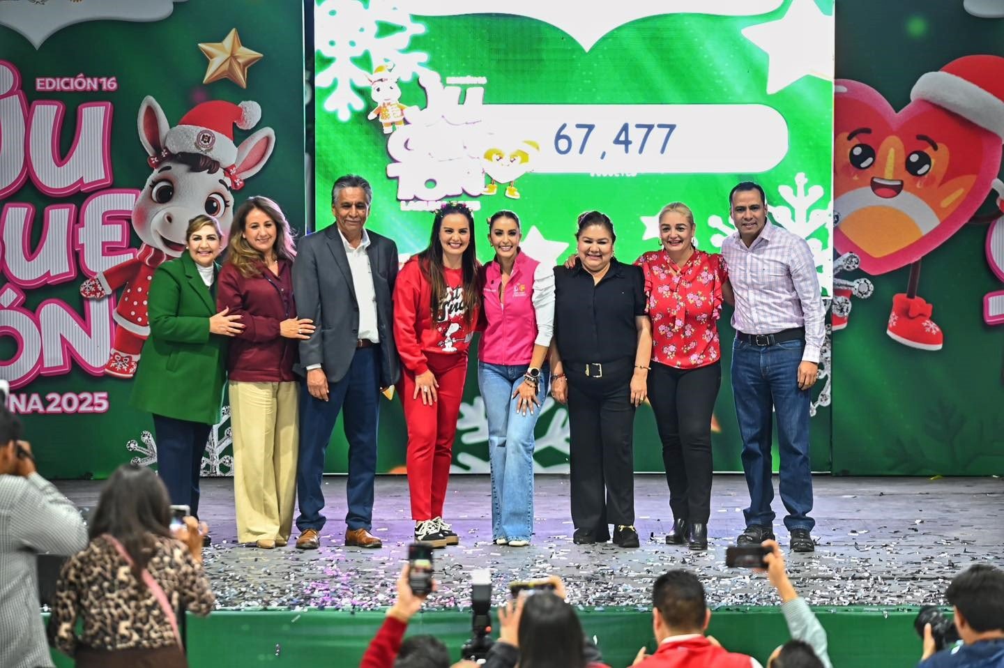 Esteban Villegas celebra un logro histórico del Juguetón Laguna 2025: más de 67,000 sonrisas para las niñas y niños de Durango