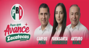 PRI Zacatecas entra en defensa de México: Carlos Peña, Fuensanta Guerrero y Arturo Nahle encabezan el despliegue en territorio